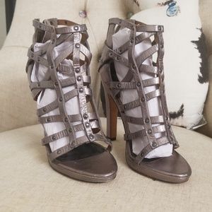 Dolce Vita women's caged heel in silver